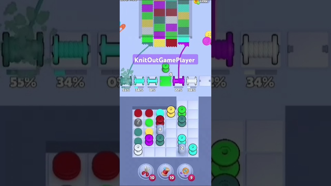 Knit Out Level 1498: Knit Out Game Level 1498