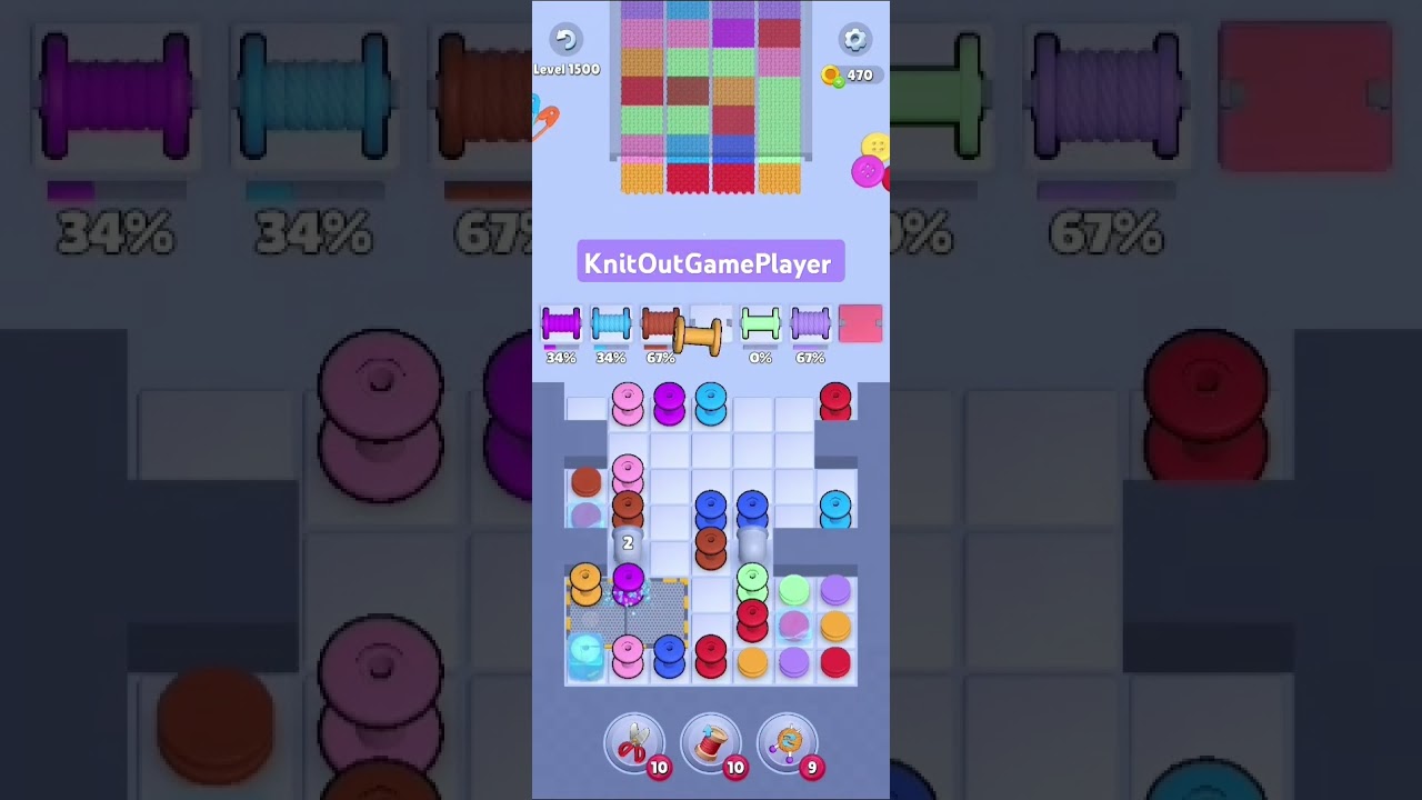 Knit Out Level 1500: Knit Out Game Level 1500
