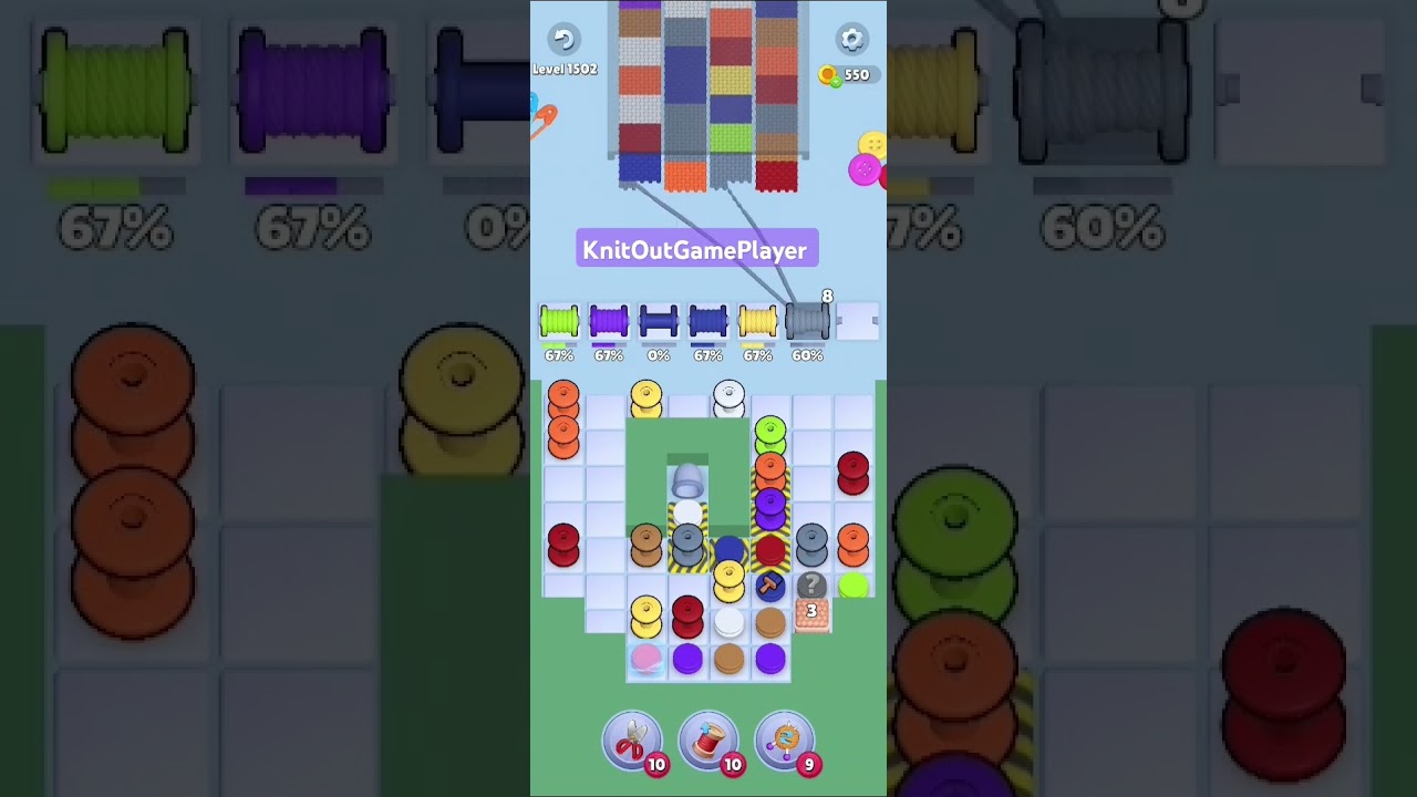 Knit Out Level 1502: Knit Out Game Level 1502