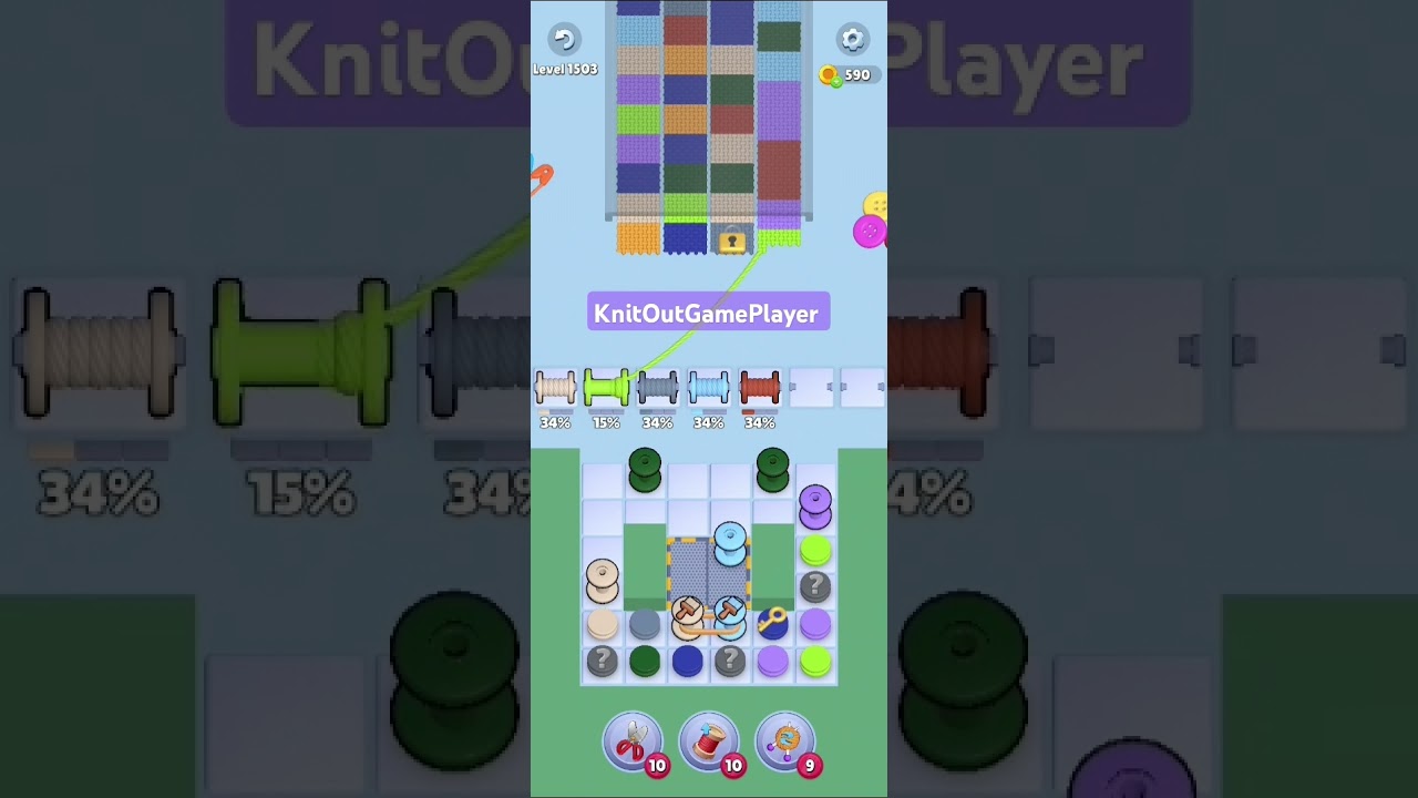 Knit Out Level 1503: Knit Out Game Level 1503