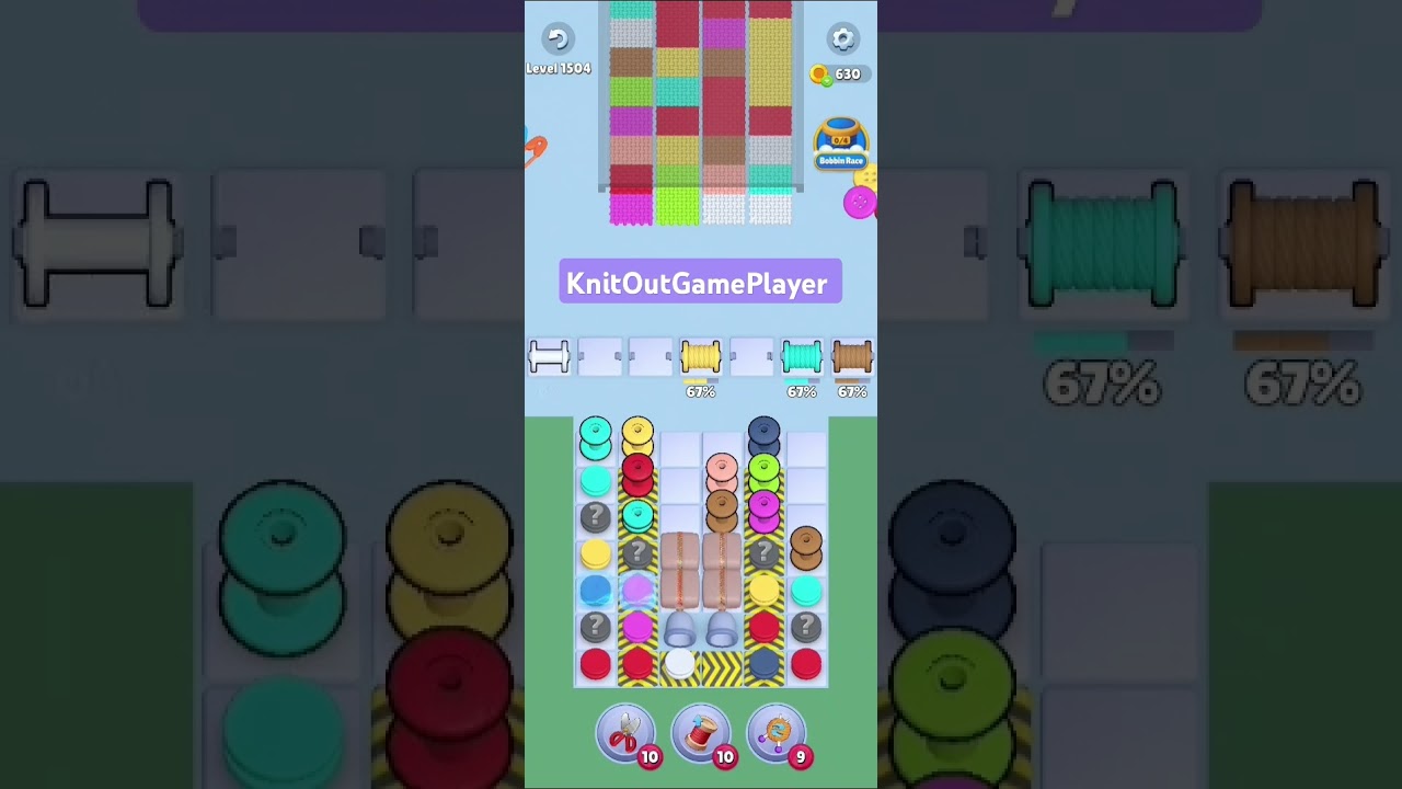 Knit Out Level 1504: Knit Out Game Level 1504