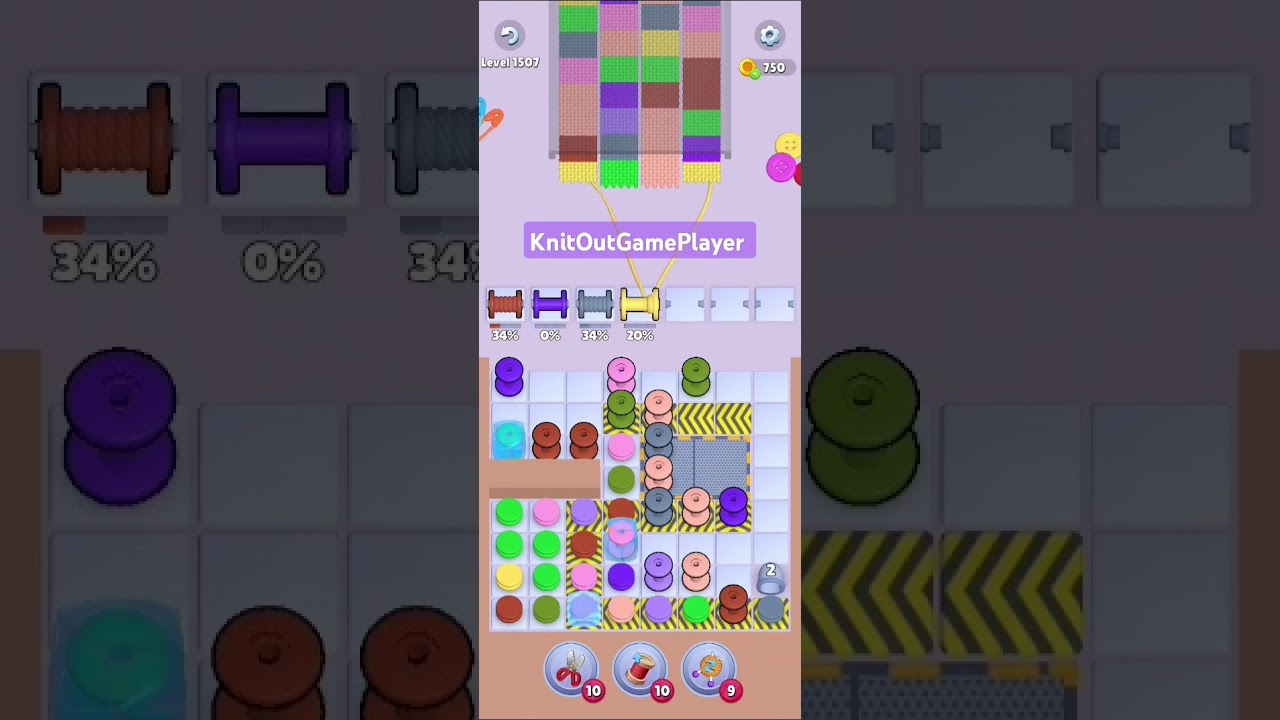 Knit Out Level 1507: Knit Out Game Level 1507