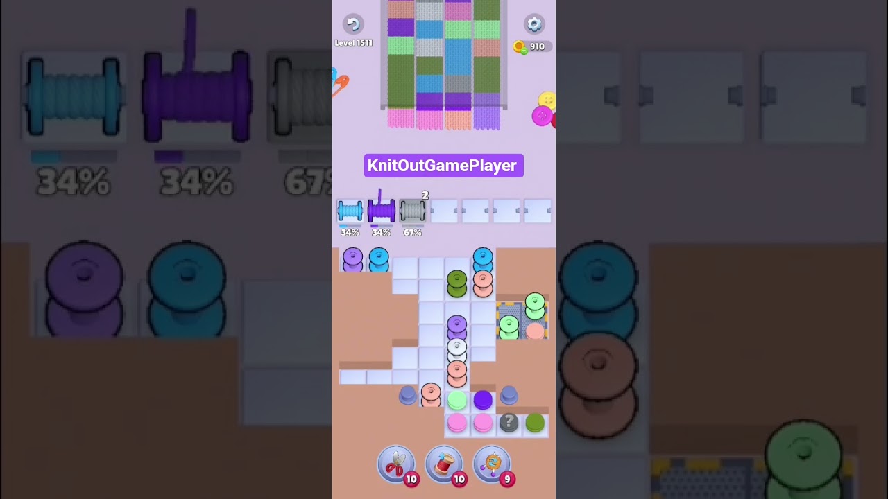 Knit Out Level 1511: Knit Out Game Level 1511