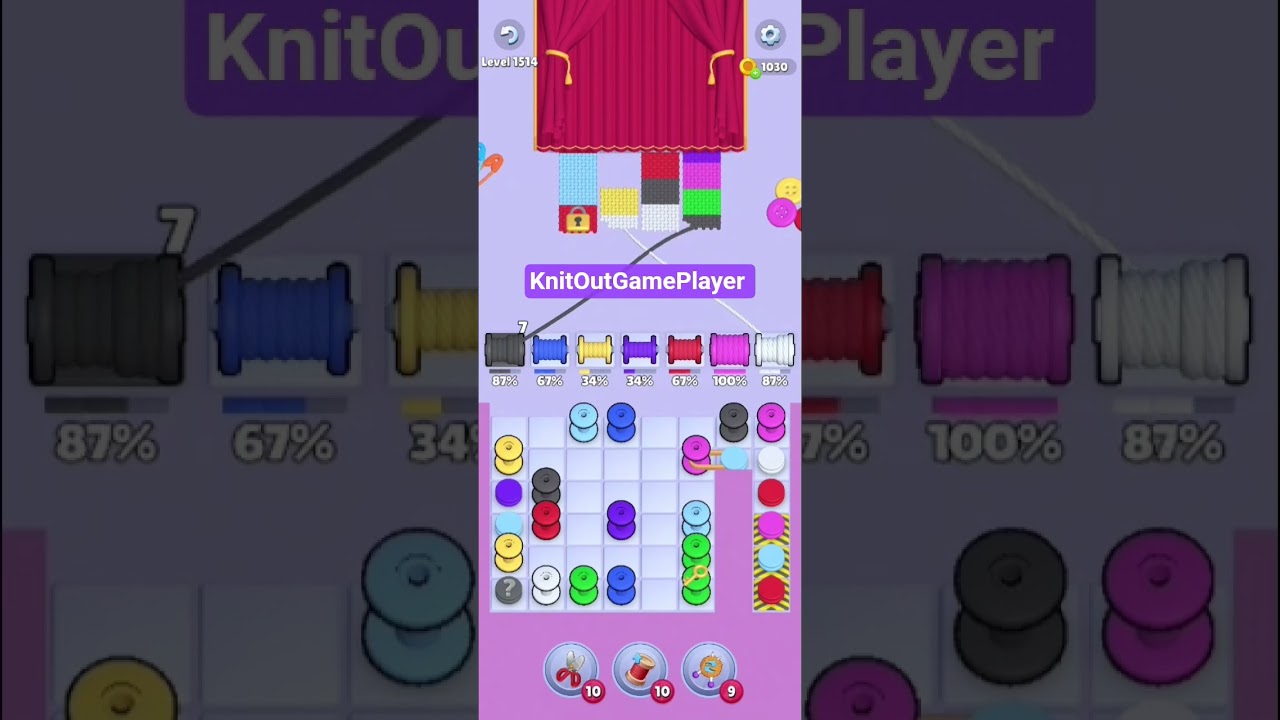 Knit Out Level 1514: Knit Out Game Level 1514