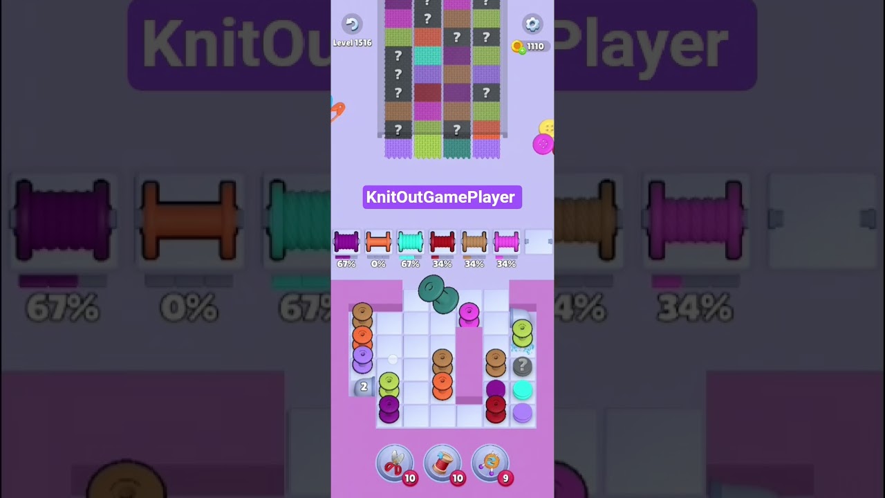 Knit Out Level 1516: Knit Out Game Level 1516