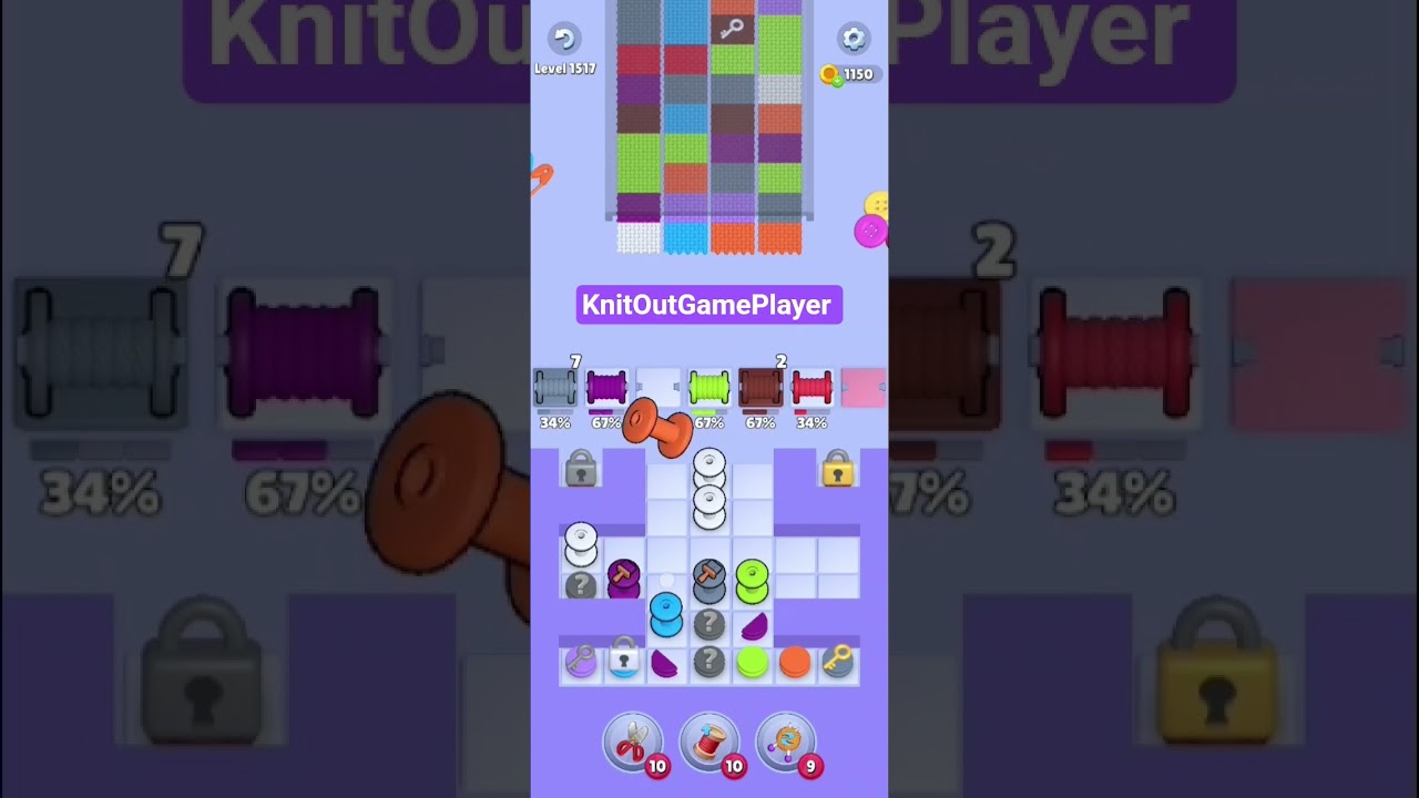 Knit Out Level 1517: Knit Out Game Level 1517