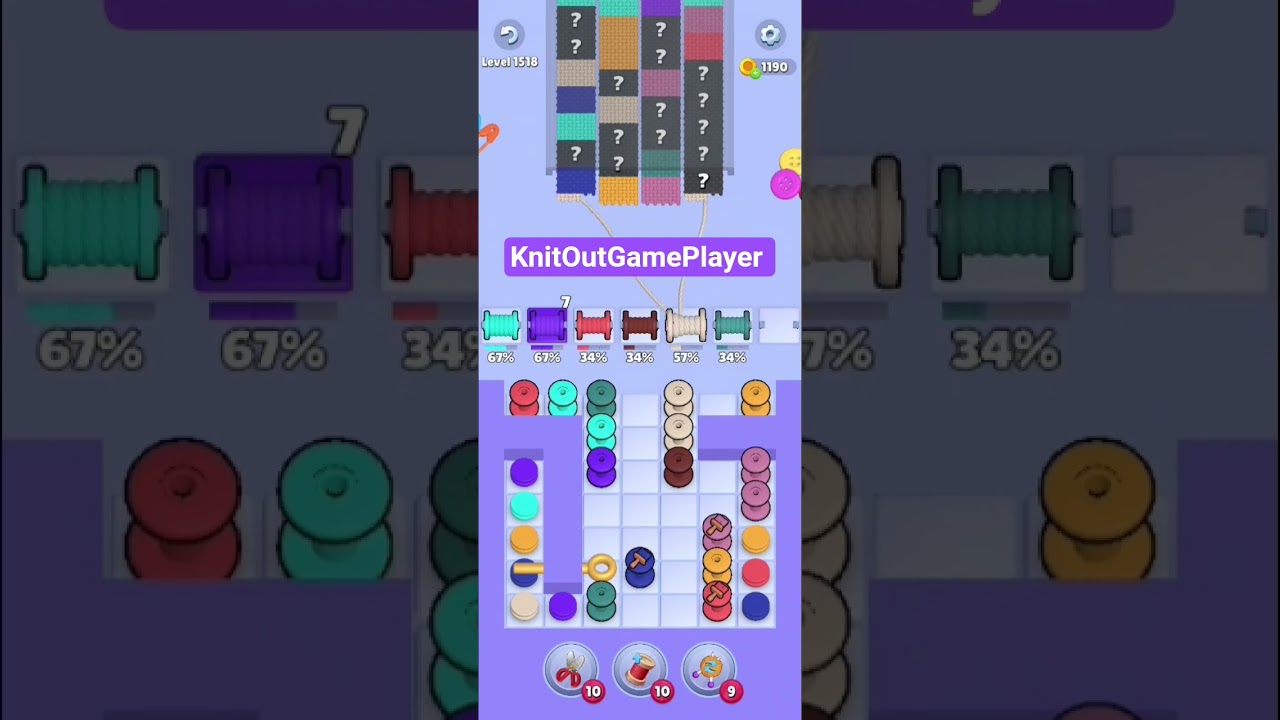 Knit Out Level 1518: Knit Out Game Level 1518