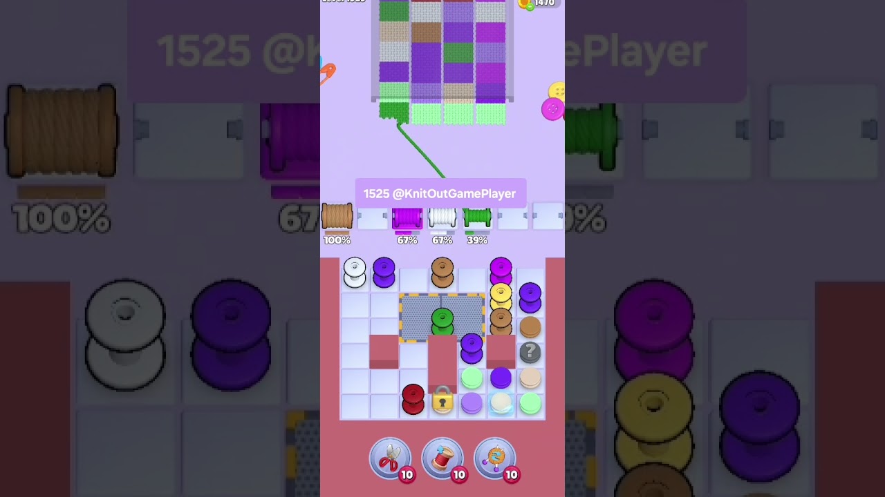 Knit Out Level 1525: Knit Out Game Level 1525