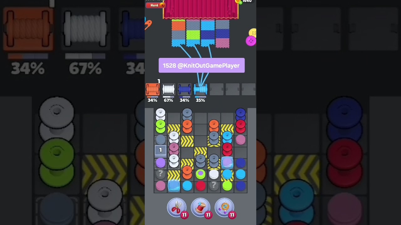 Knit Out Level 1528: Knit Out Game Level 1528