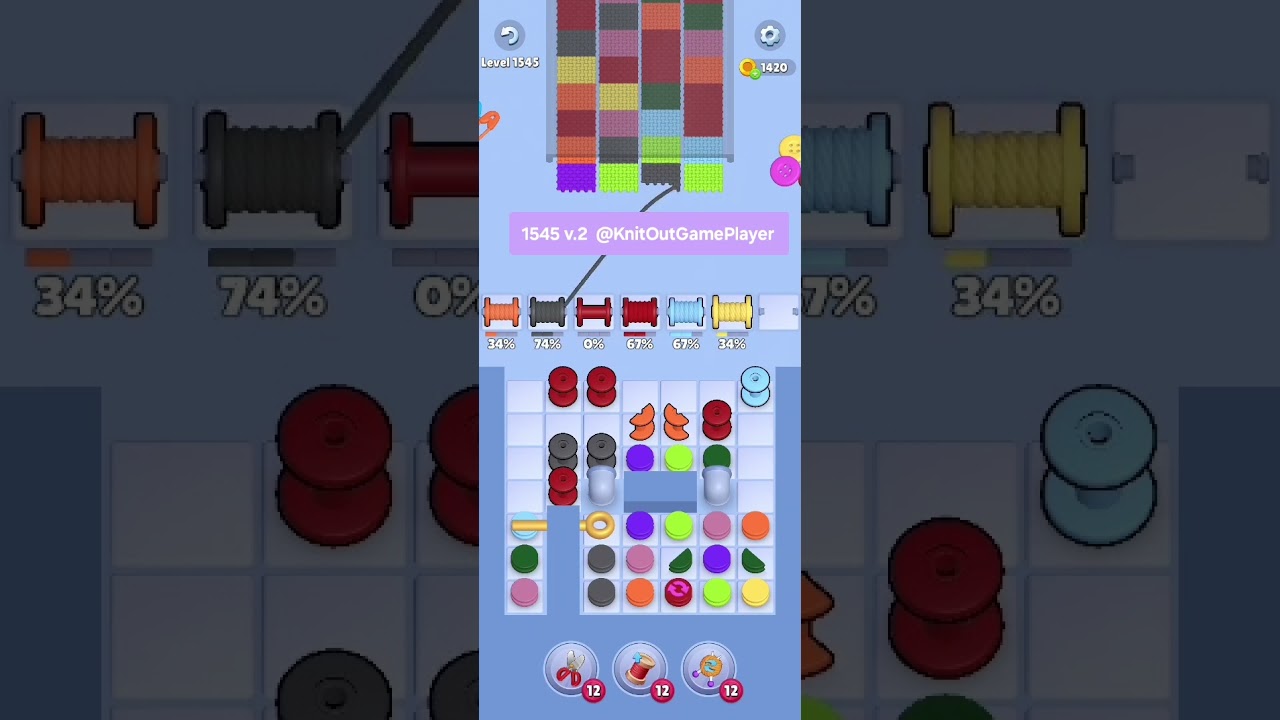 Knit Out Level 1545: Knit Out Game Level 1545