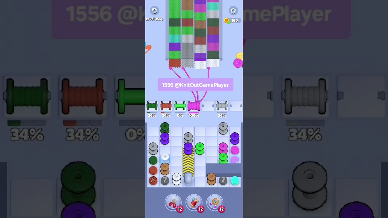 Knit Out Level 1556: Knit Out Game Level 1556