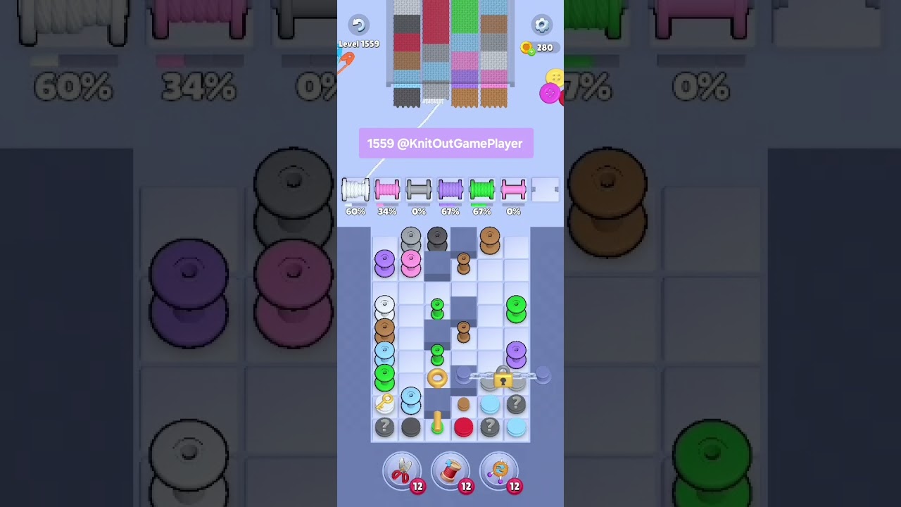 Knit Out Level 1559: Knit Out Game Level 1559