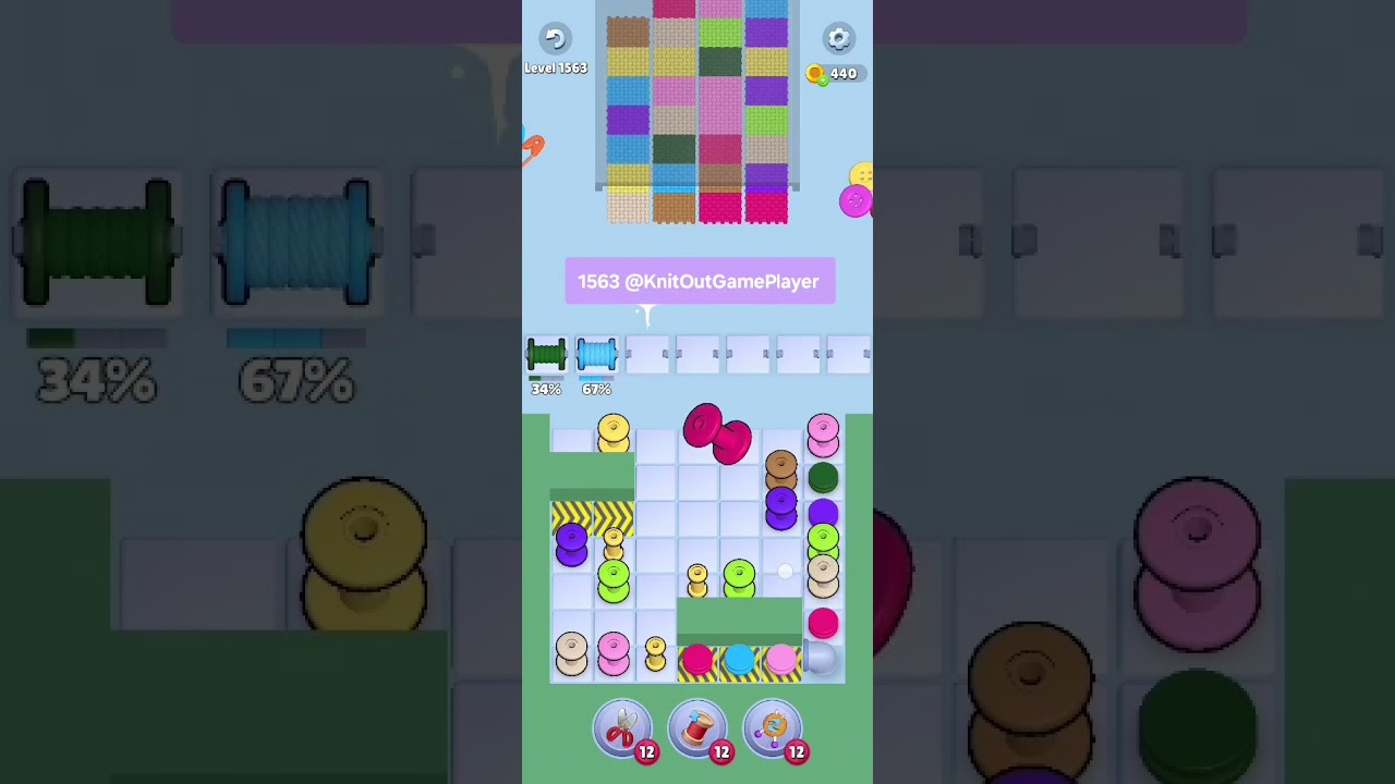 Knit Out Level 1563: Knit Out Game Level 1563