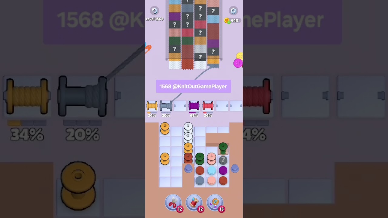 Knit Out Level 1568: Knit Out Game Level 1568