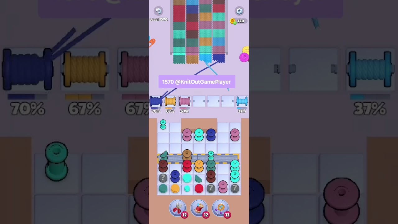 Knit Out Level 1570: Knit Out Game Level 1570