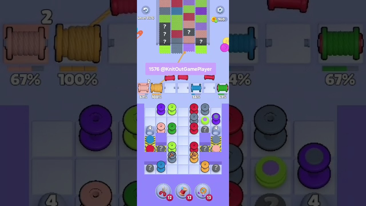 Knit Out Level 1576: Knit Out Game Level 1576