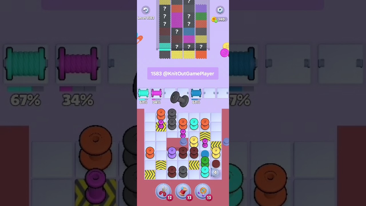 Knit Out Level 1583: Knit Out Game Level 1583