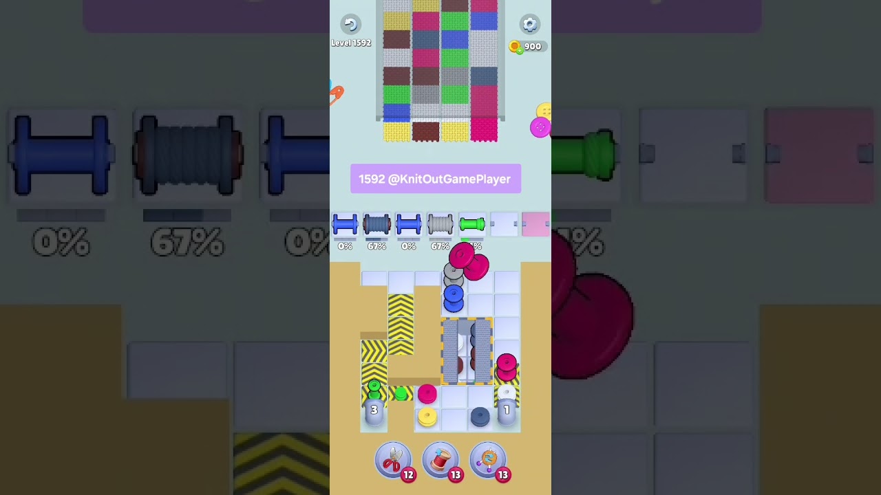 Knit Out Level 1592: Knit Out Game Level 1592