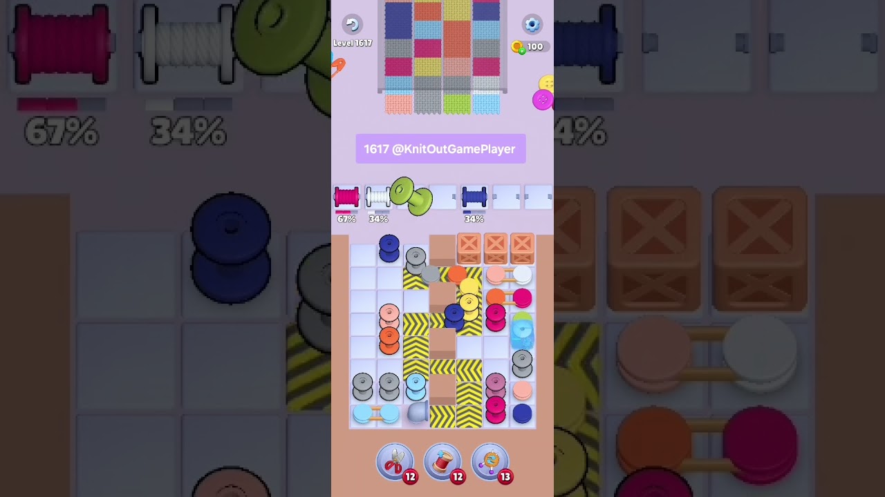 Knit Out Level 1617: Knit Out Game Level 1617