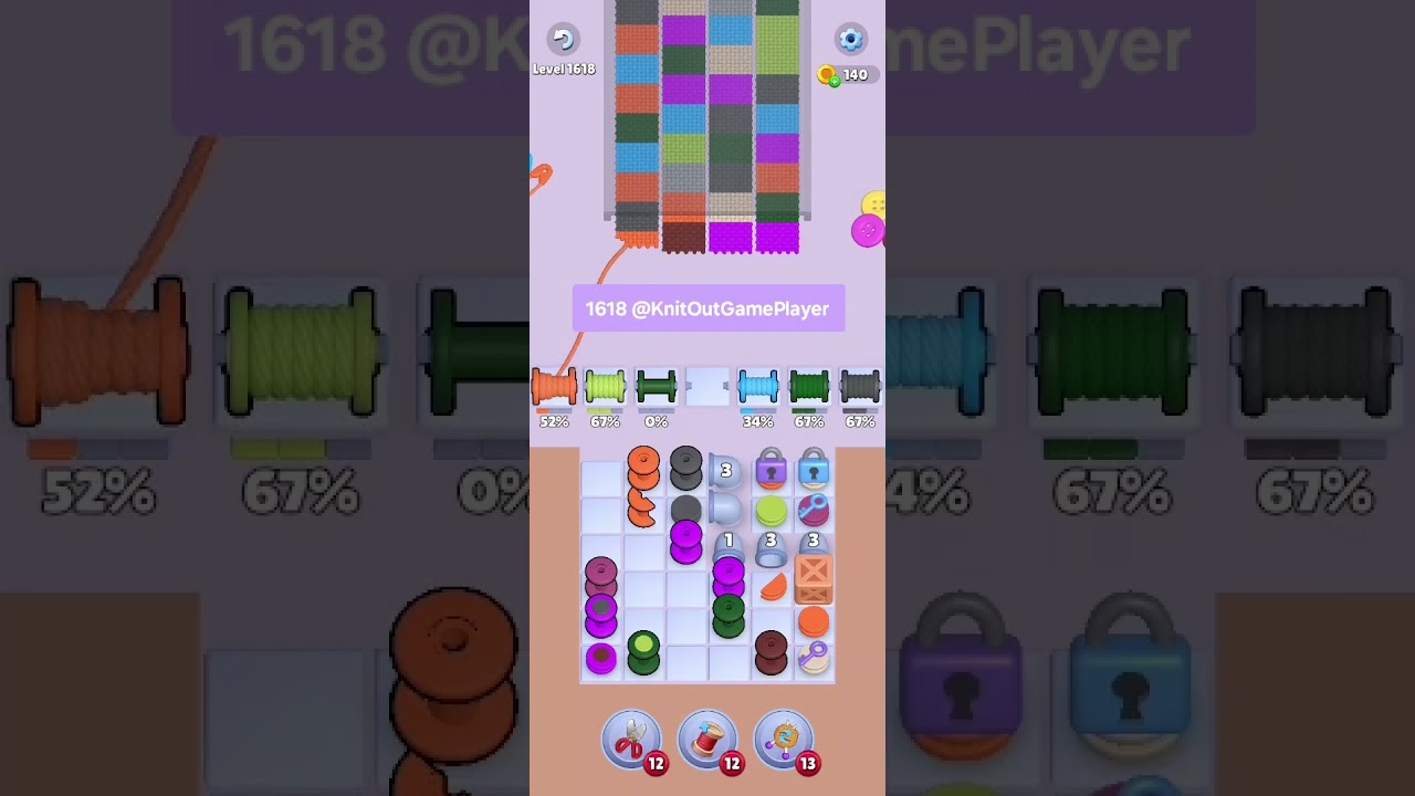 Knit Out Level 1618: Knit Out Game Level 1618