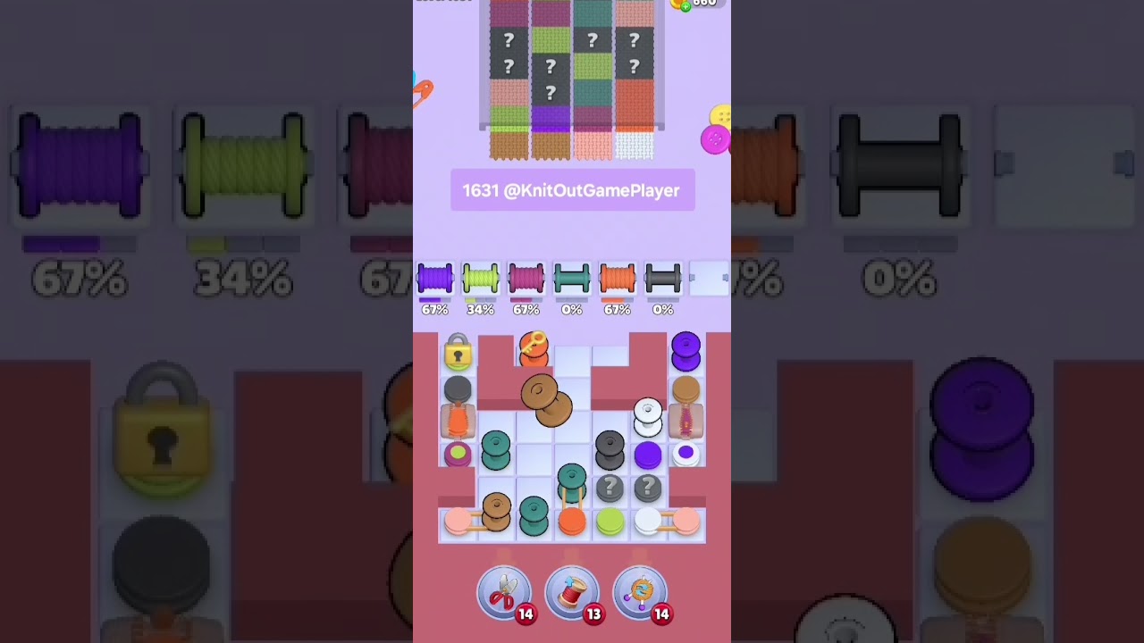 Knit Out Level 1631: Knit Out Game Level 1631