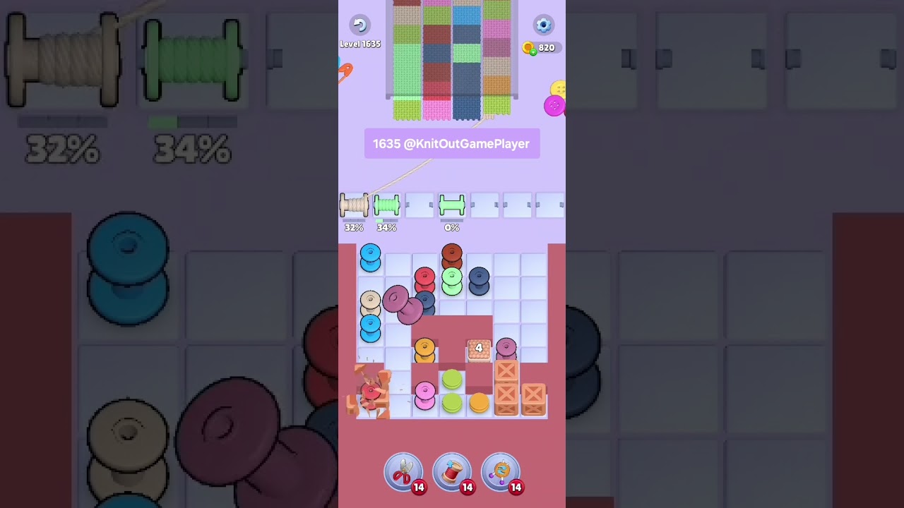 Knit Out Level 1635: Knit Out Game Level 1635