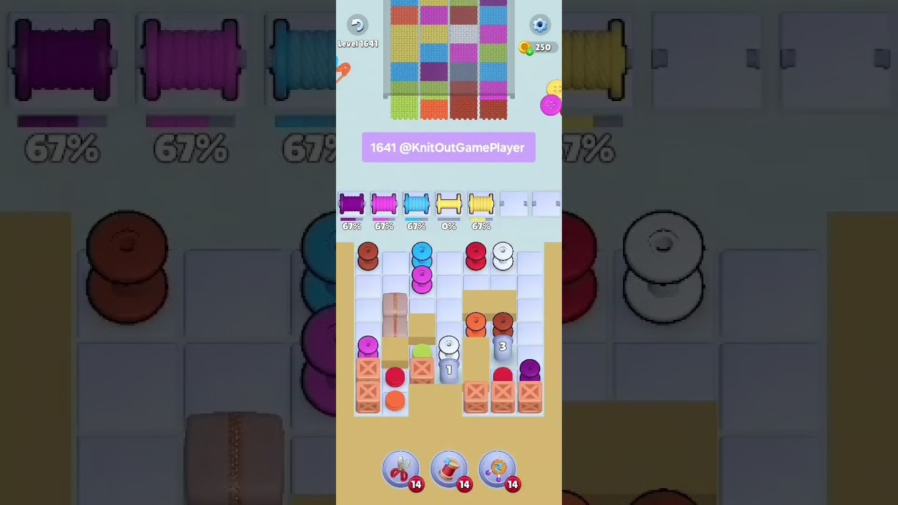 Knit Out Level 1641: Knit Out Game Level 1641