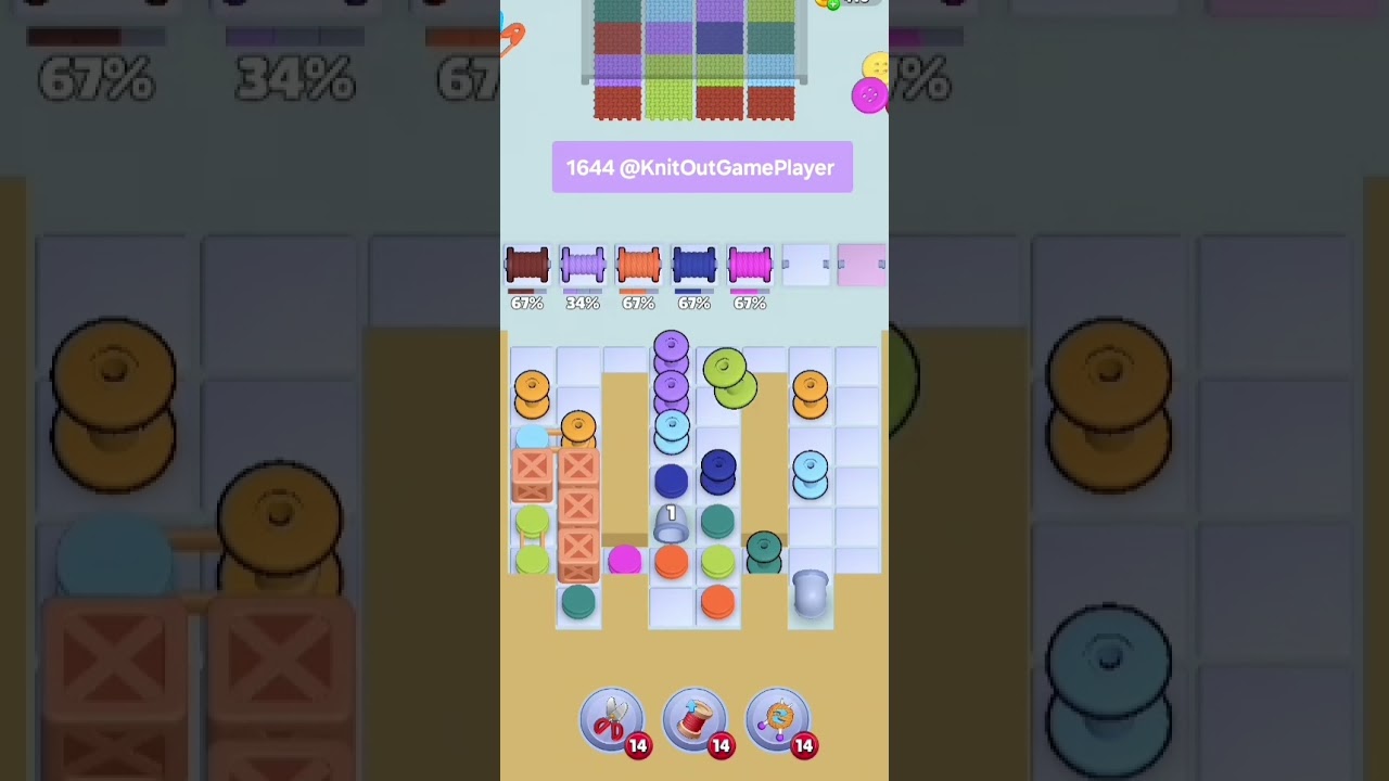 Knit Out Level 1644: Knit Out Game Level 1644