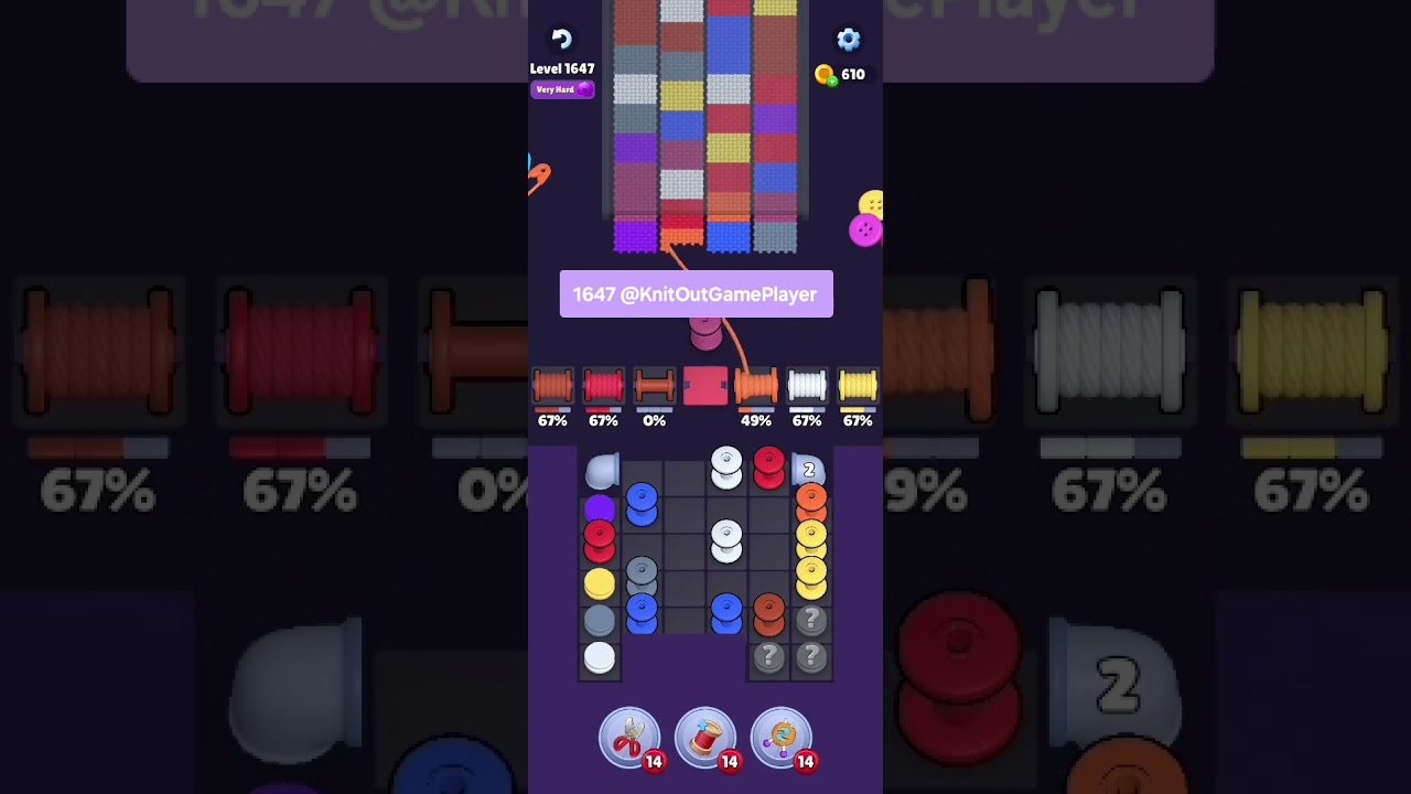 Knit Out Level 1647: Knit Out Game Level 1647