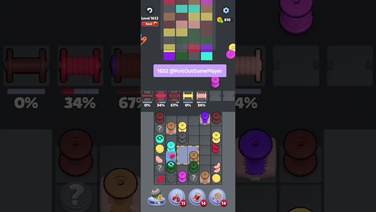 Knit Out Level 1652: Knit Out Game Level 1652