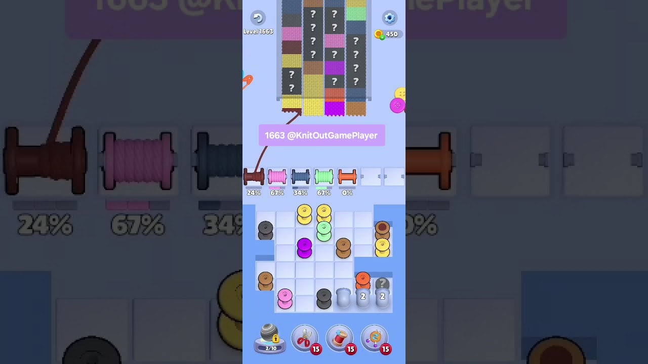 Knit Out Level 1663: Knit Out Game Level 1663