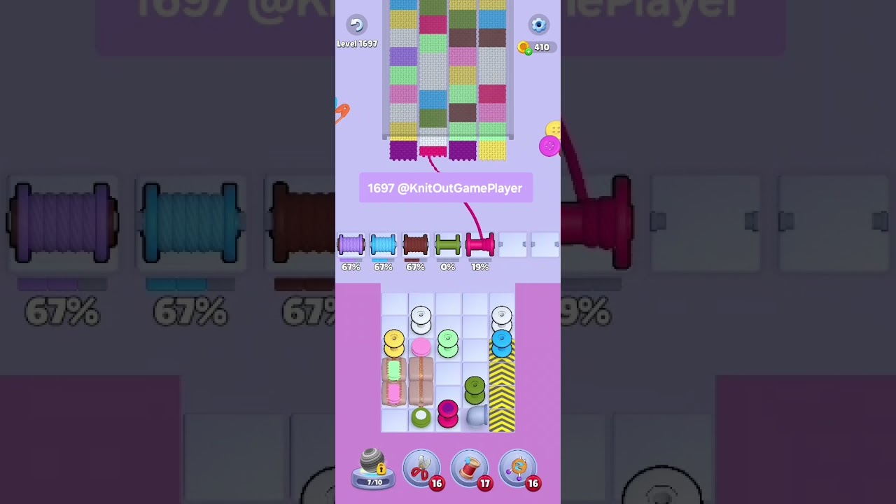 Knit Out Level 1697: Knit Out Game Level 1697