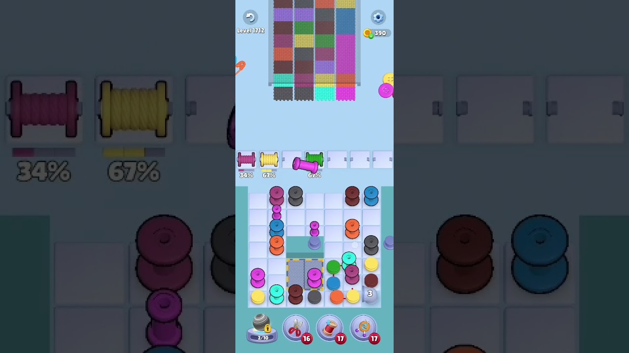 Knit Out Level 1712: Knit Out Game Level 1712