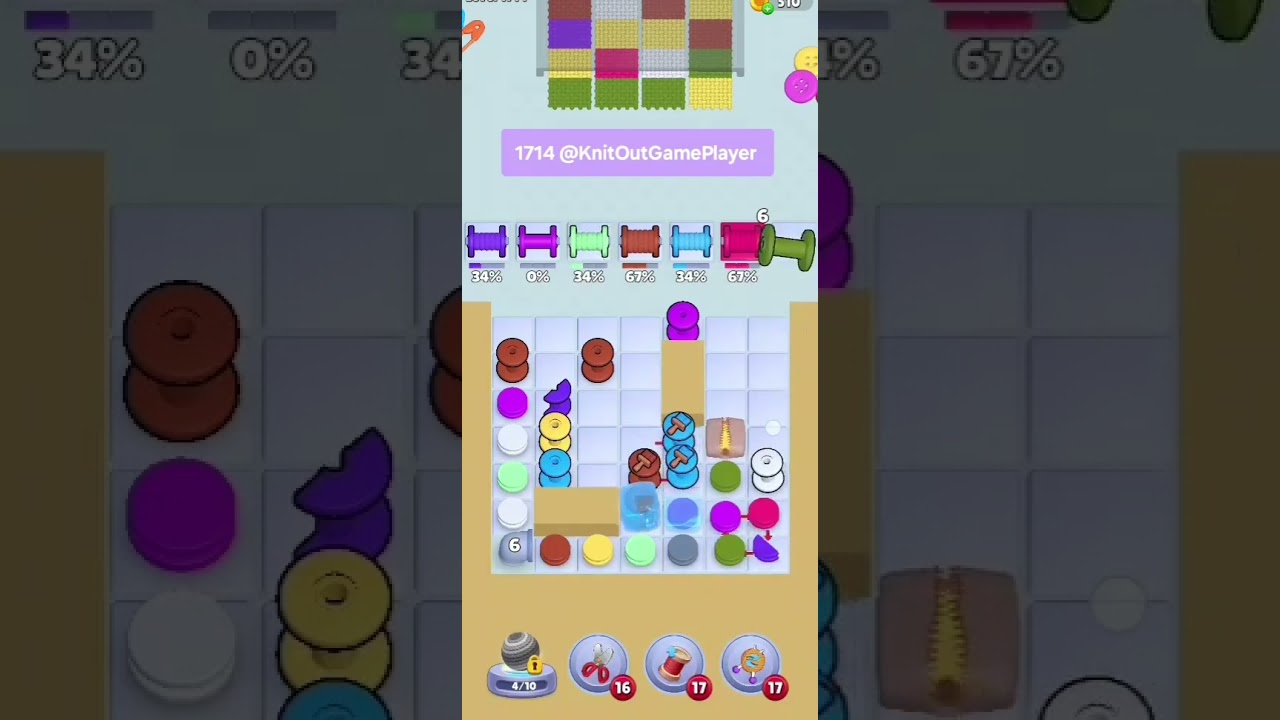 Knit Out Level 1714: Knit Out Game Level 1714