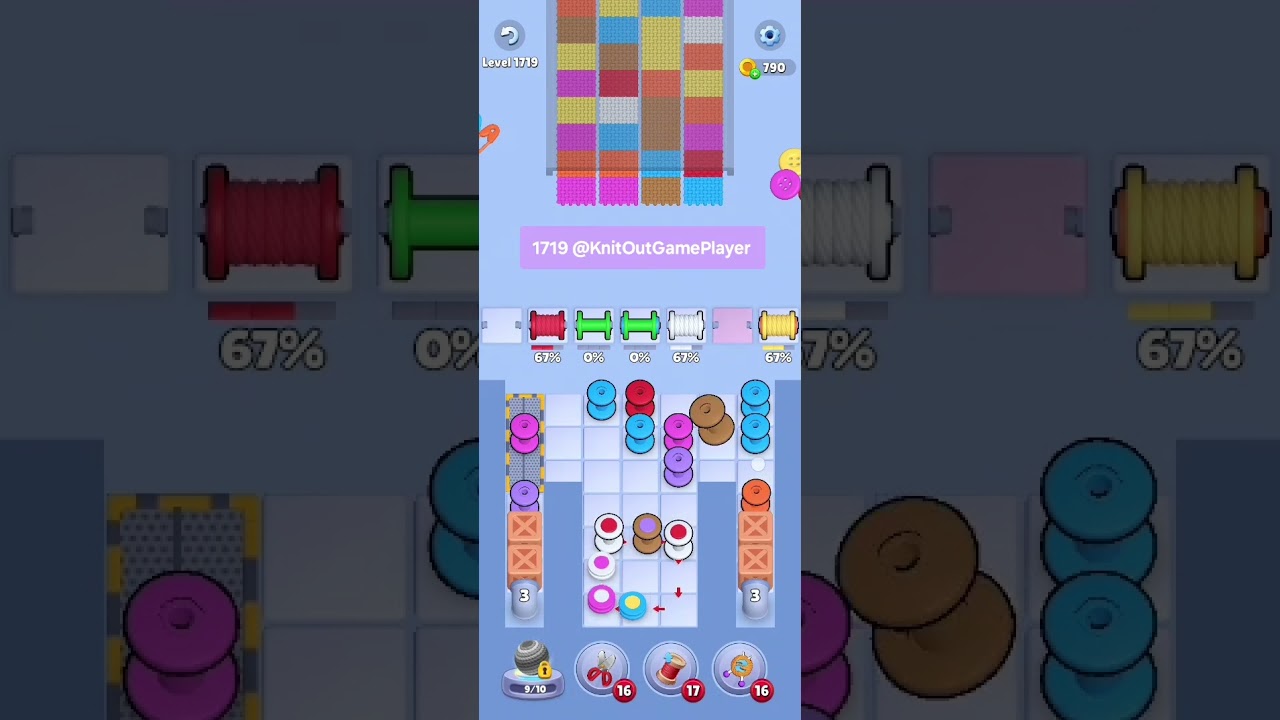 Knit Out Level 1719: Knit Out Game Level 1719