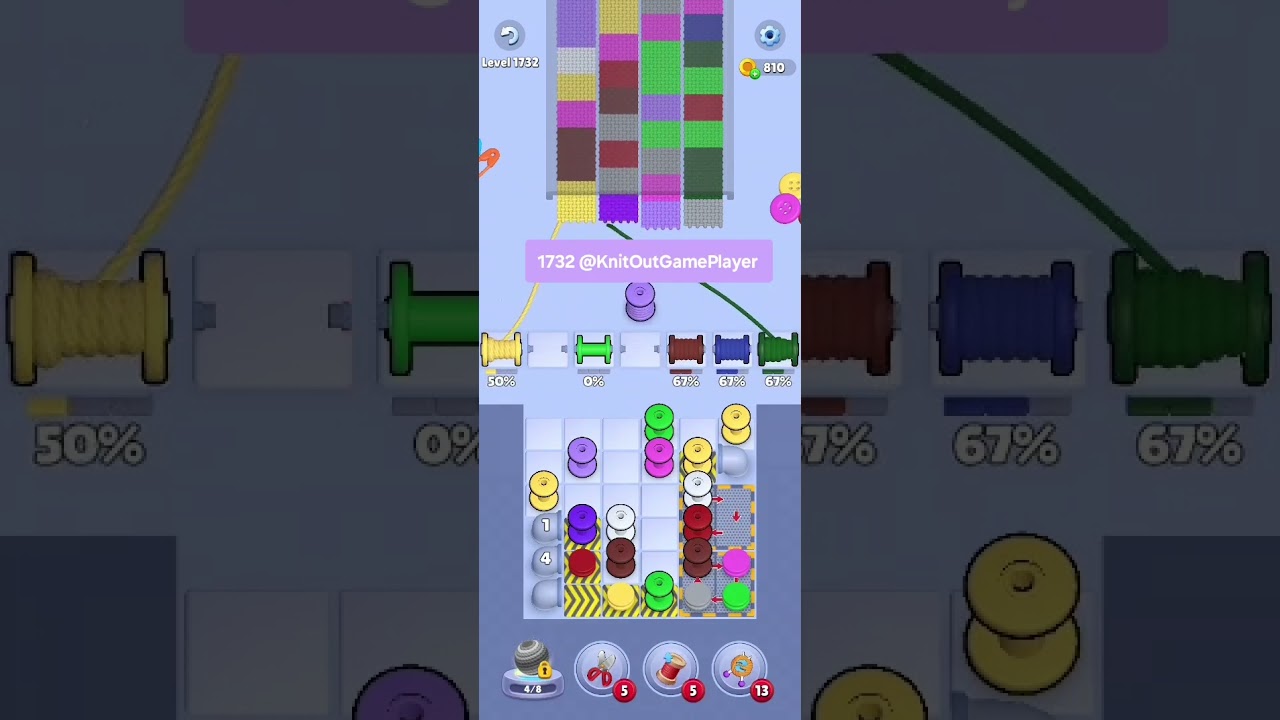Knit Out Level 1732: Knit Out Game Level 1732