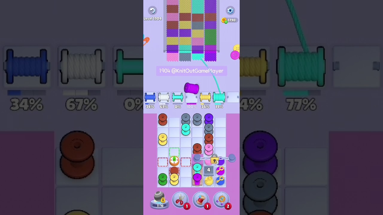 Knit Out Level 1904: Knit Out Game Level 1904