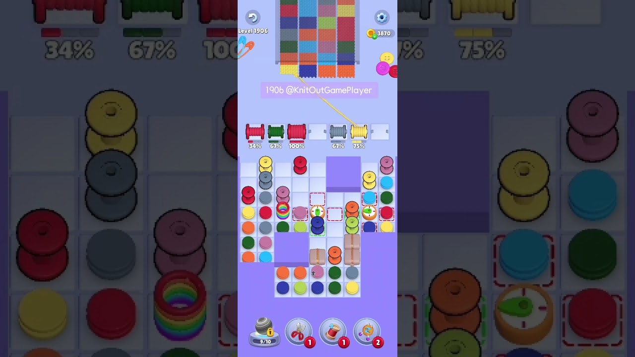 Knit Out Level 1906: Knit Out Game Level 1906