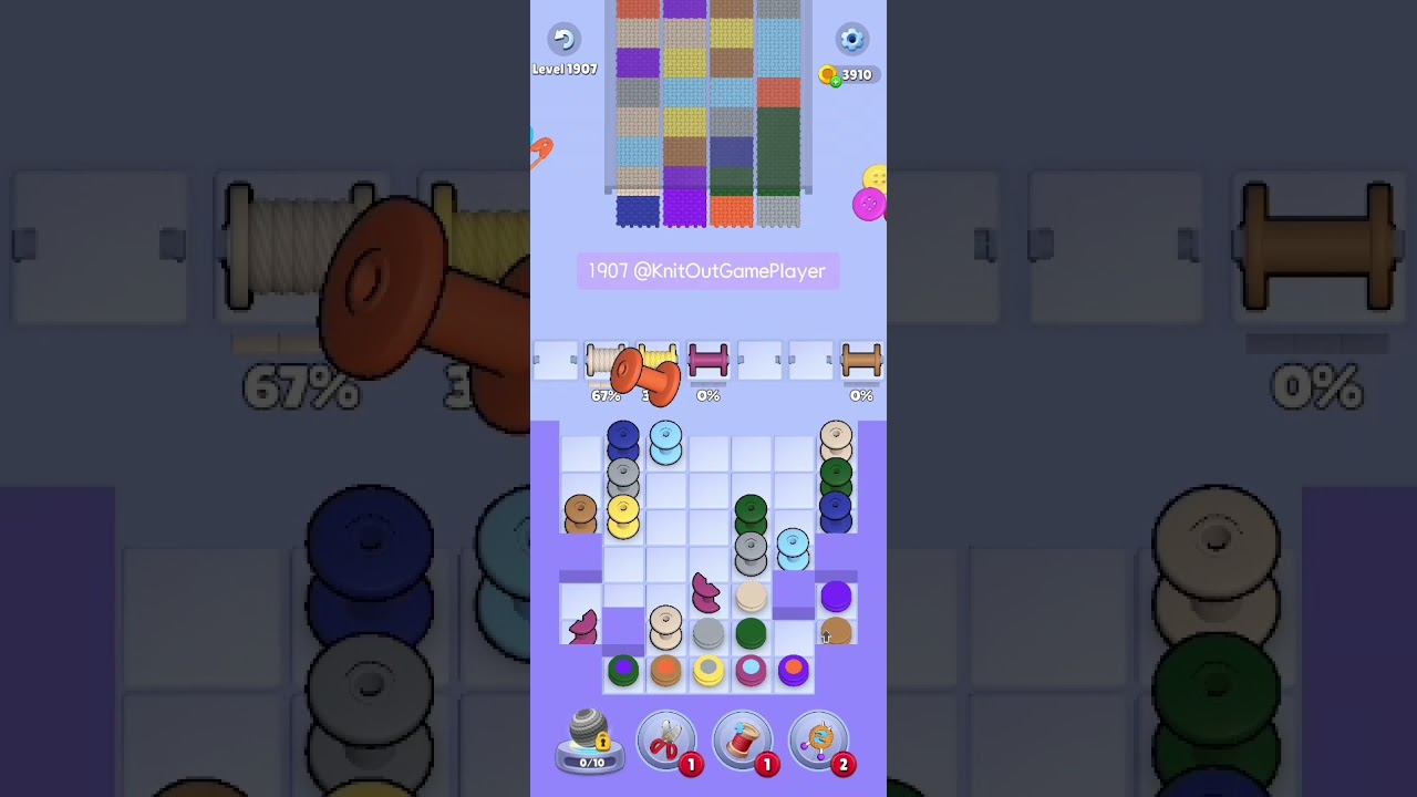 Knit Out Level 1907: Knit Out Game Level 1907