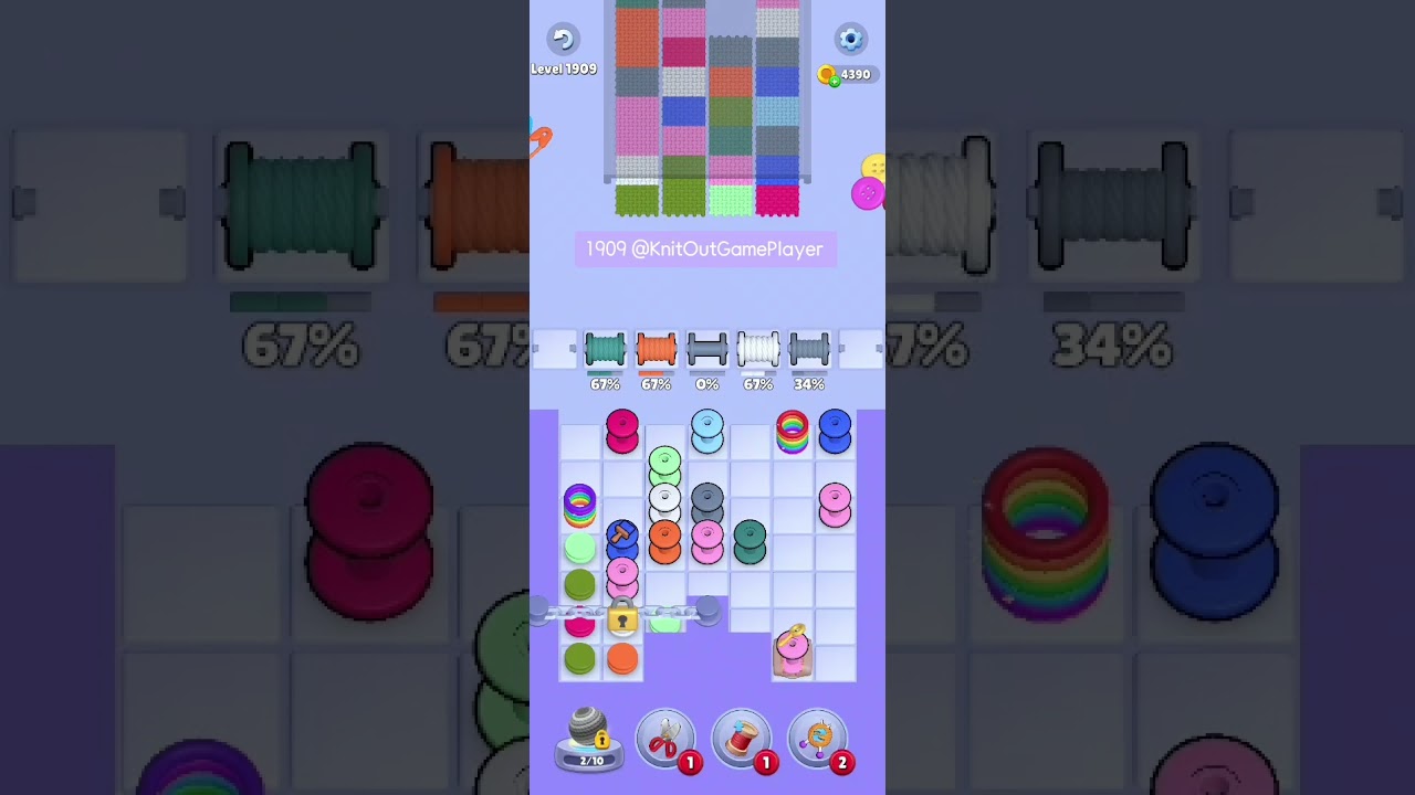Knit Out Level 1909: Knit Out Game Level 1909