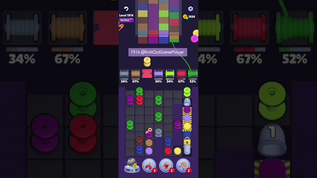 Knit Out Level 1914: Knit Out Game Level 1914