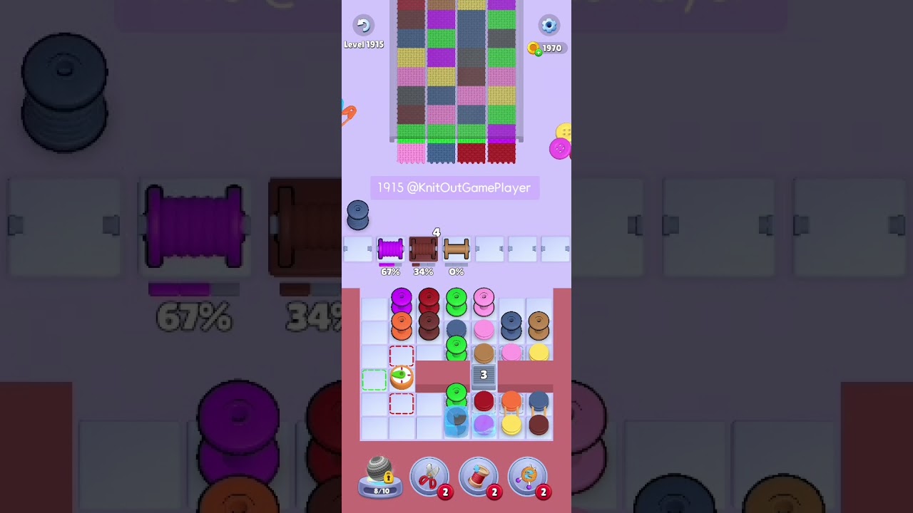 Knit Out Level 1915: Knit Out Game Level 1915