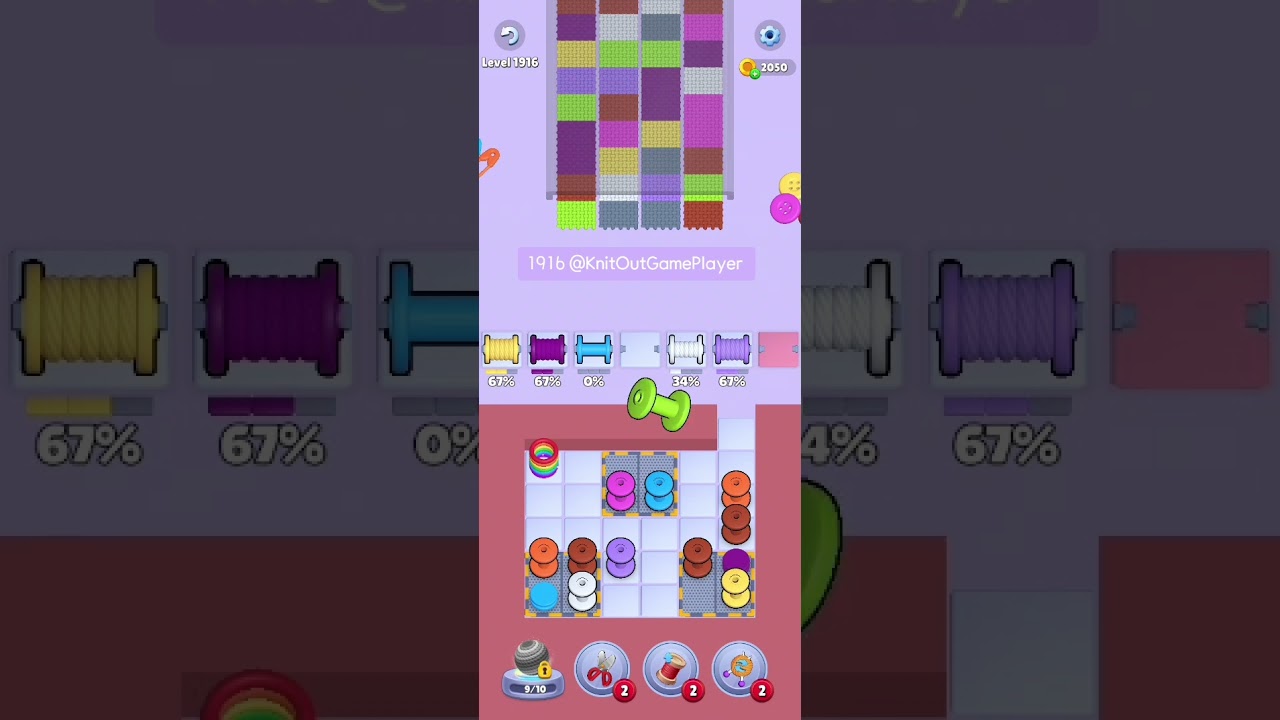 Knit Out Level 1916: Knit Out Game Level 1916