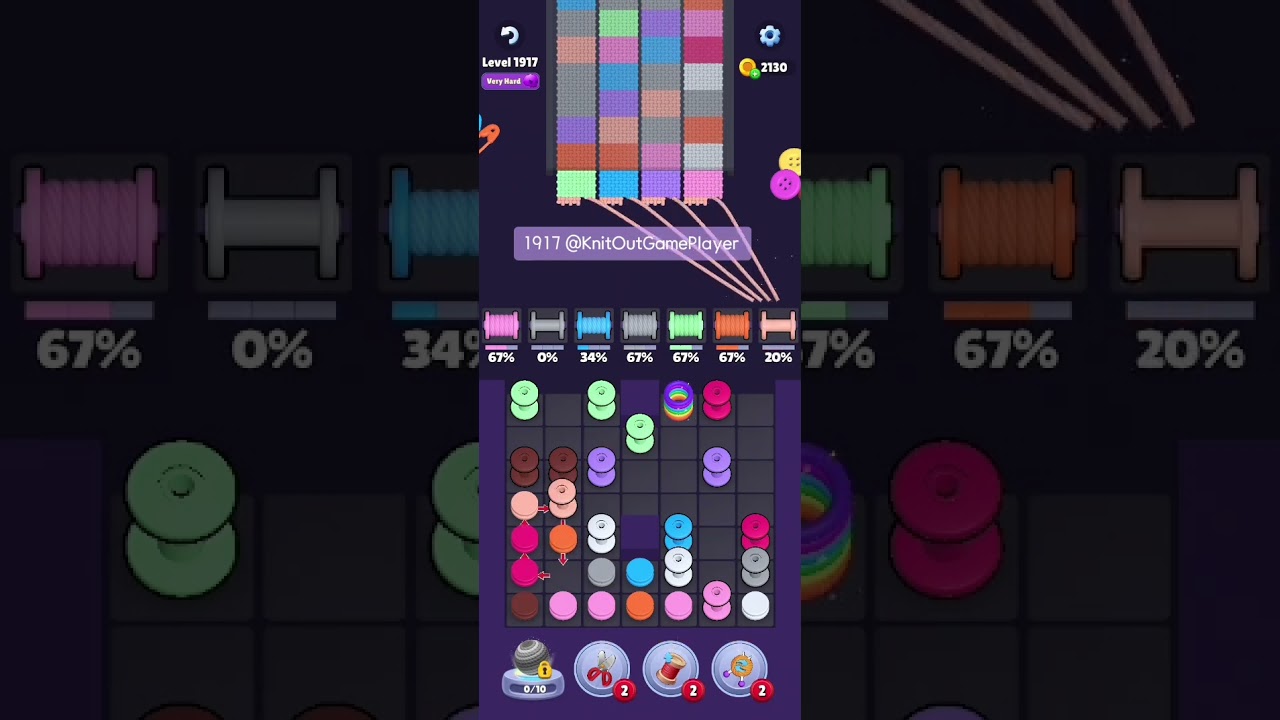 Knit Out Level 1917: Knit Out Game Level 1917