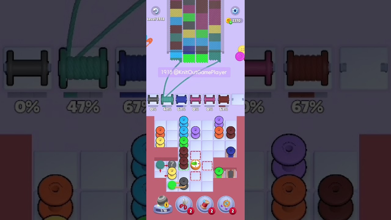 Knit Out Level 1918: Knit Out Game Level 1918