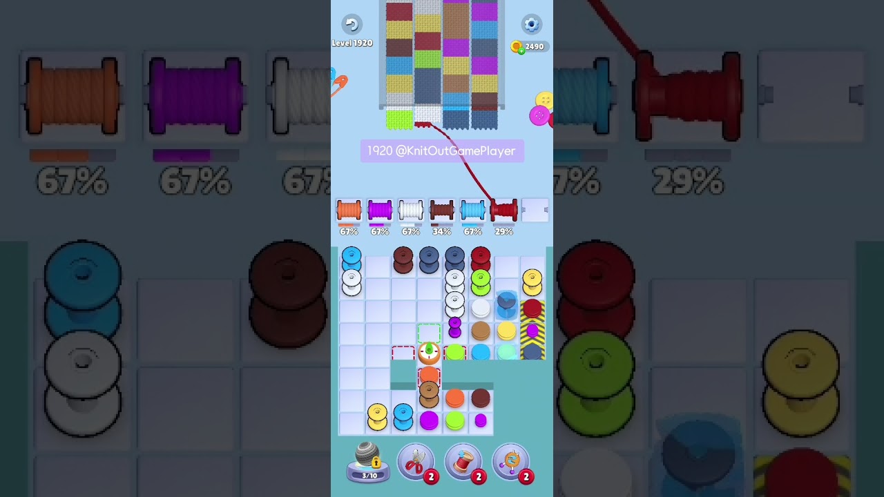 Knit Out Level 1920: Knit Out Game Level 1920