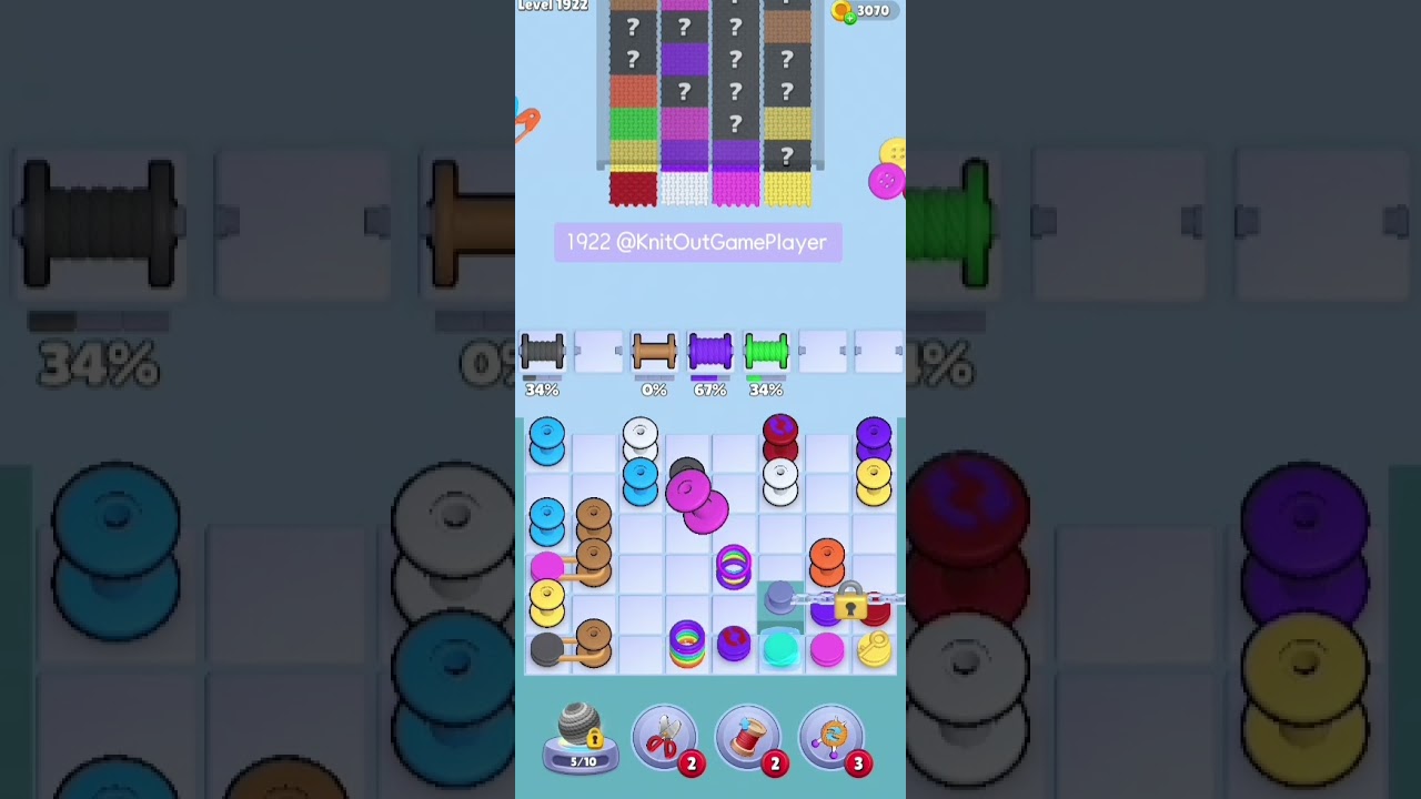 Knit Out Level 1922: Knit Out Game Level 1922