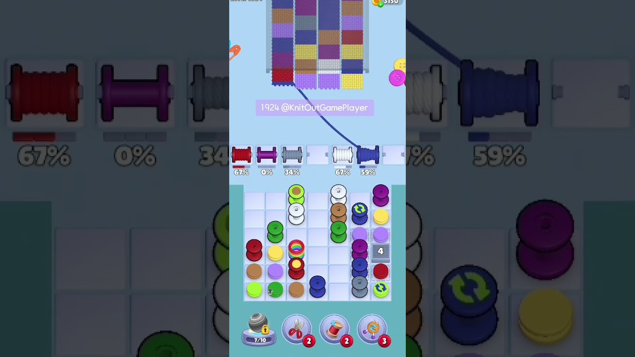 Knit Out Level 1924: Knit Out Game Level 1924