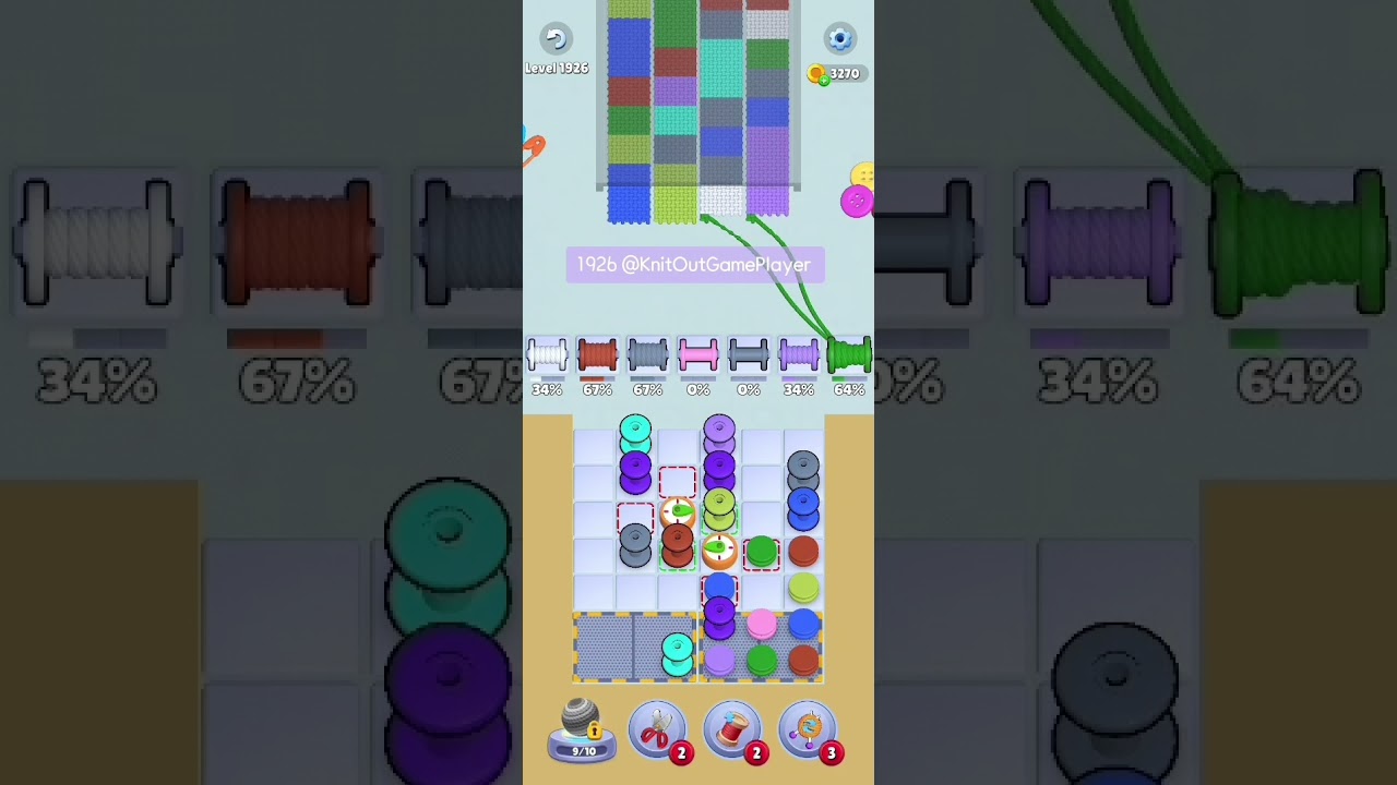 Knit Out Level 1926: Knit Out Game Level 1926