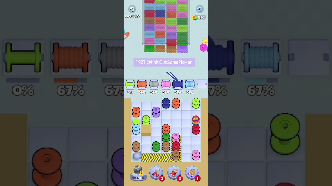 Knit Out Level 1927: Knit Out Game Level 1927